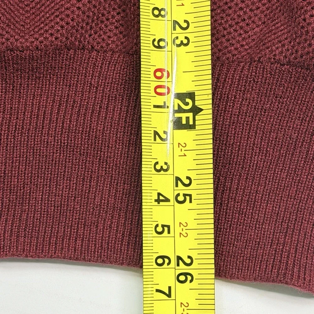 Polo Ralph Lauren Pima Cotton Textured Knit Crewneck Sweater Men's M Red